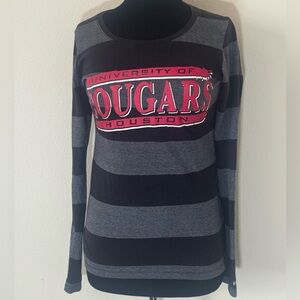 University of Houston Women's Striped Shirt - Large